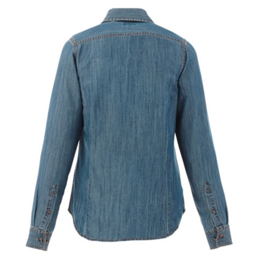 Denim Colored Button Down - Picture 2 of 6